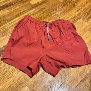 Ermenegildo Zegna Orange Drawstring Swim Trunks